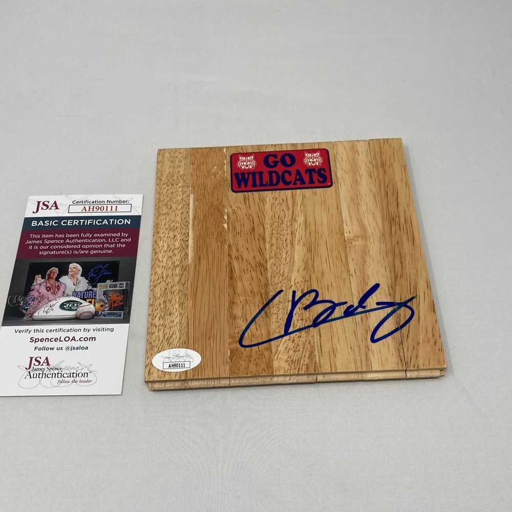 Chase Budinger signed 6x6 Floor Arizona Wildcats JSA COA
